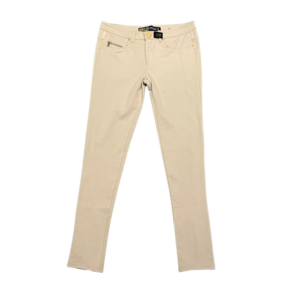 Skinny Fit Woman’s Beige Large Pantsuit
